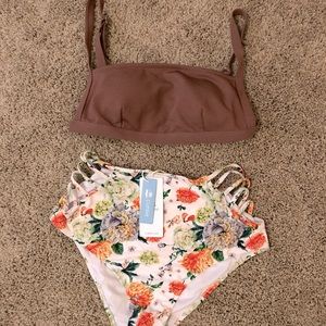 Cupshe floral and mauve bikini
